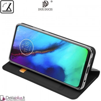 Dux Ducis dirbtinės odos atverčiamas dėklas - juodas (Motorola Moto G Pro)